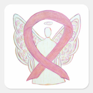 Breast Cancer Awareness Pink Ribbon Sticker Decals