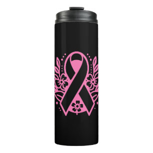 Breast Cancer Awareness Pink Ribbon Thermal Tumbler
