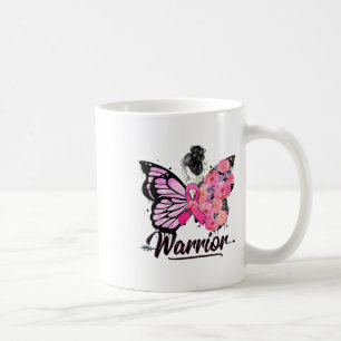 Breast Cancer Awareness Pink Ribbons Butterfly  Coffee Mug