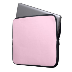 Breast cancer awareness pink solid colour stylish laptop sleeve