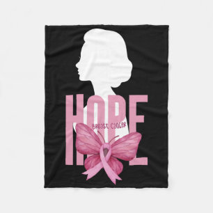 Breast Cancer Awareness Pink Support Breast Cancer Fleece Blanket