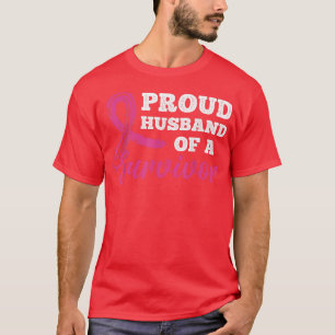 Breast Cancer Awareness Proud Husband Of A Survivo T-Shirt