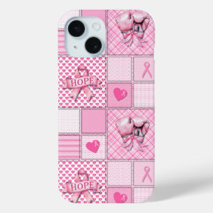 Breast Cancer Awareness Quilt Pattern Phone Case 