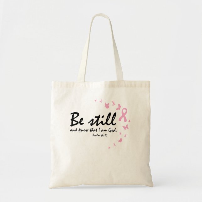 Breast Cancer Awareness Religious Christian Gifts  Tote Bag (Front)