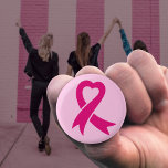 Breast Cancer Awareness Ribbon 3 Cm Round Badge<br><div class="desc">The pink ribbon has become the universal symbol of breast cancer,  raising awareness,  support and bringing together women in solidarity.</div>