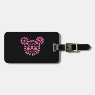 breast cancer awareness ribbon fight brLuggage Tag