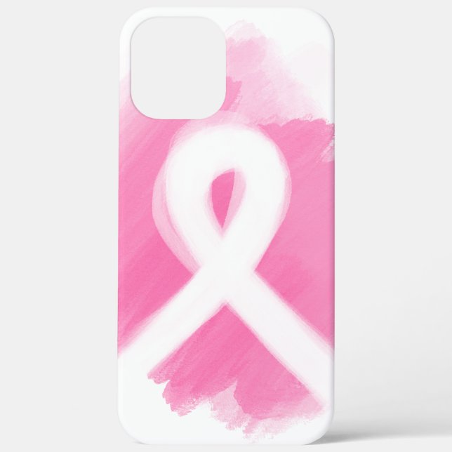 Breast Cancer Awareness Ribbon Watercolor Case-Mate iPhone Case (Back)