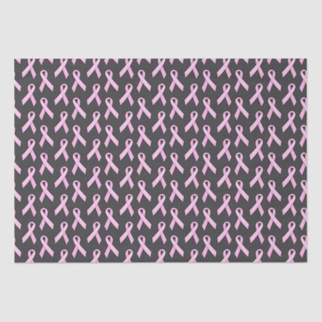 Breast Cancer Awareness Ribbons Tissue Paper (Front)