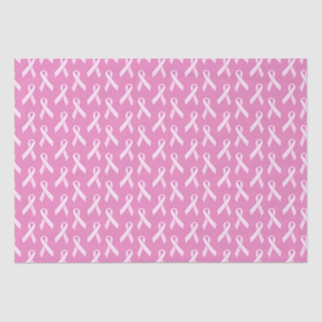 Breast Cancer Awareness Ribbons Tissue Paper (Front)