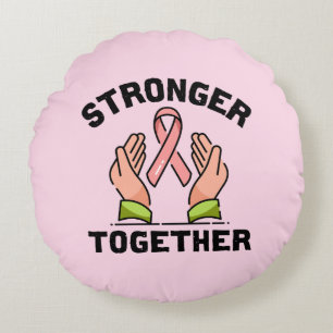 Breast Cancer Awareness Round Cushion
