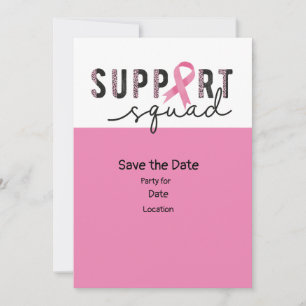 Breast Cancer Awareness,Save the Date Party Invitation