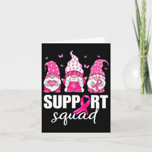 Breast Cancer Awareness Shirt For Women Gnomes Sup Card