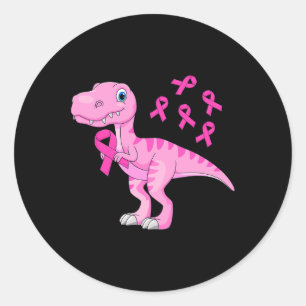 Breast Cancer Awareness Shirt Toddler Boys Pink Ri Classic Round Sticker
