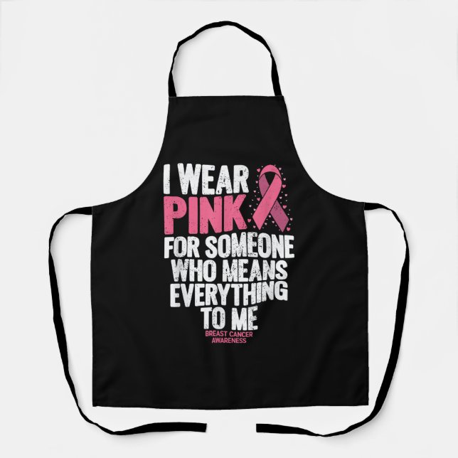 Breast Cancer Awareness Shirts for Family Breast C Apron (Front)