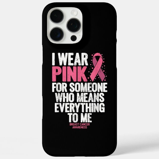 Breast Cancer Awareness Shirts for Family Breast C Case-Mate iPhone Case (Back)