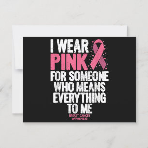 Breast Cancer Awareness Shirts for Family Breast C Postcard