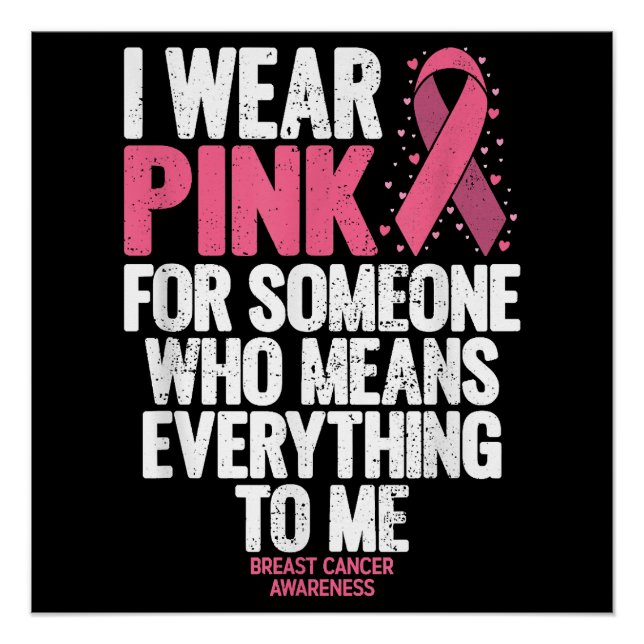 Breast Cancer Awareness Shirts for Family Breast C Poster (Front)
