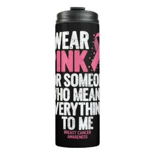 Breast Cancer Awareness Shirts for Family Breast C Thermal Tumbler