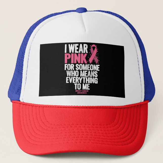 Breast Cancer Awareness Shirts for Family Breast C Trucker Hat (Front)