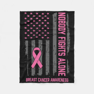 Breast Cancer Awareness Shirts Support Family Brea Fleece Blanket