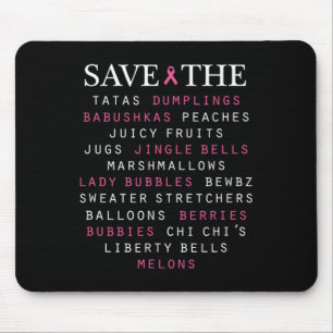 Breast Cancer Awareness Slang Terms Mouse Pad