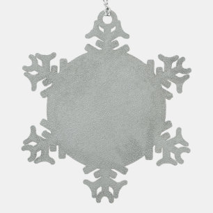 Breast Cancer Awareness, Snowflake Pewter Christmas Ornament