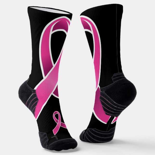 Breast Cancer Awareness  Socks (Angled)