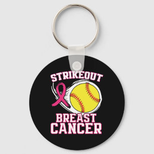 Breast Cancer Awareness - Softbyll Strike Out Pink Key Ring