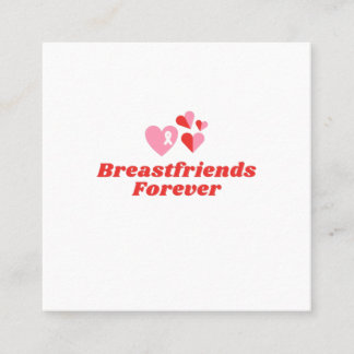 Breast cancer awareness square business card