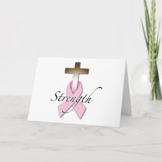 breast Cancer awareness strength Card