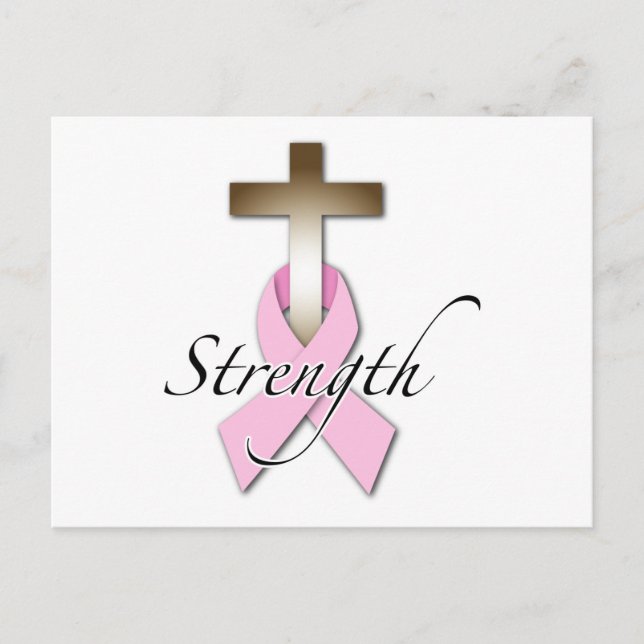 breast Cancer awareness strength Postcard (Front)