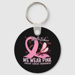 Breast Cancer Awareness Support In October We Wear Key Ring