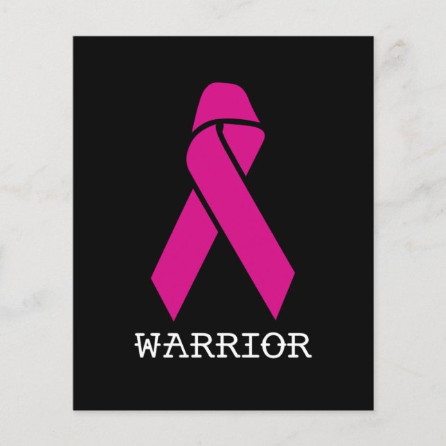 Breast Cancer Awareness Support Pink Ribbon Flyer (Front)