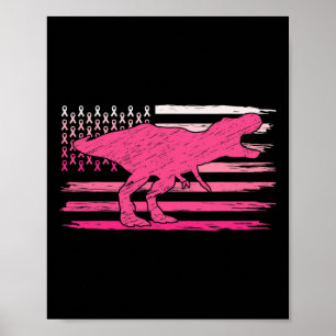 Breast Cancer Awareness Support Squad Pink Ribbon  Poster