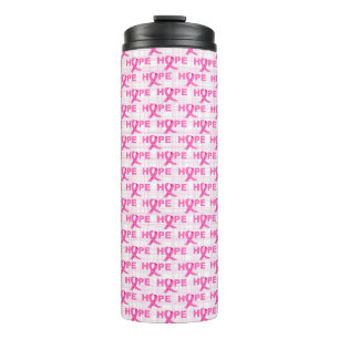 BREAST CANCER AWARENESS & SUPPORT THERMAL TUMBLER