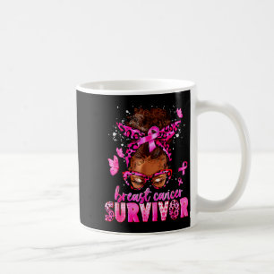 Breast Cancer Awareness Survivor Black Women Melan Coffee Mug