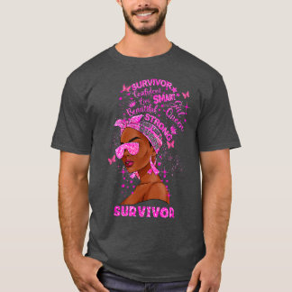 Breast Cancer Awareness Survivor Black Women Melan T-Shirt