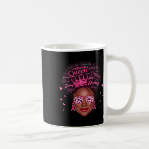 Breast Cancer Awareness Survivor Black Women Pink Coffee Mug