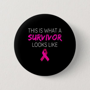 Breast Cancer Awareness Survivor-Pink Ribbon Gifts 6 Cm Round Badge