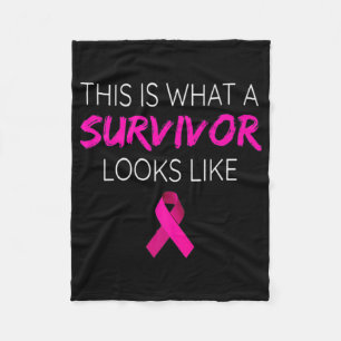 Breast Cancer Awareness Survivor-Pink Ribbon Gifts Fleece Blanket
