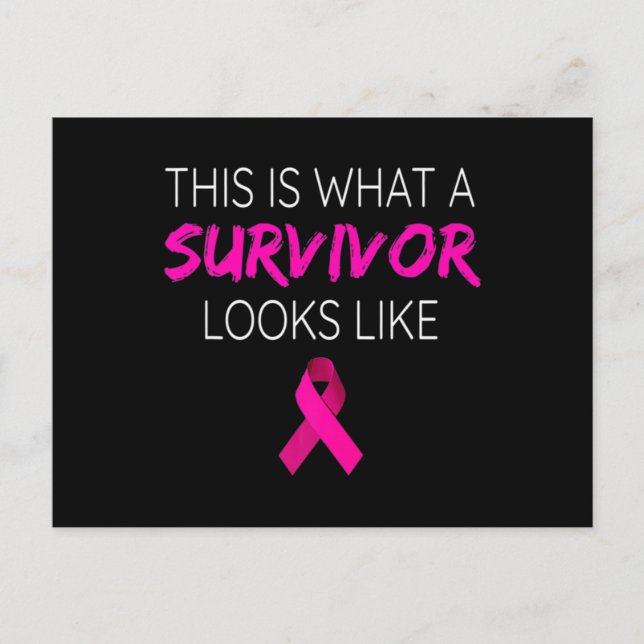 Breast Cancer Awareness Survivor-Pink Ribbon Gifts Postcard (Front)