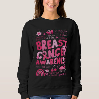 Breast Cancer Awareness Sweatshirt Pink Ribbon