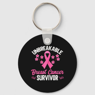 Breast cancer Awareness Unbreakable Breast Cancer  Key Ring