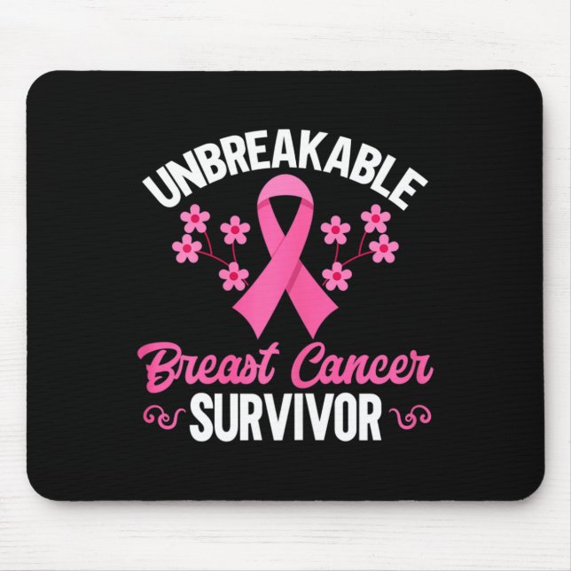 Breast cancer Awareness Unbreakable Breast Cancer  Mouse Pad (Front)