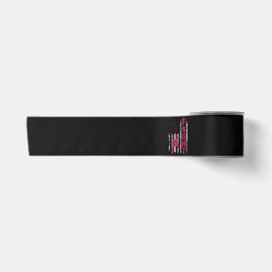 Breast Cancer Awareness USA Flag Satin Ribbon