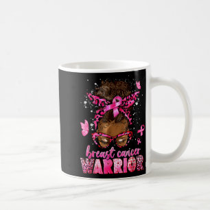 Breast Cancer Awareness Warrior Black Illustration Coffee Mug