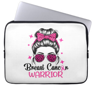 Breast Cancer Awareness Warrior Laptop Sleeve