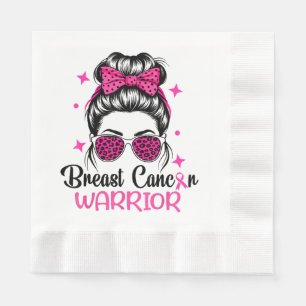 Breast Cancer Awareness Warrior Napkin