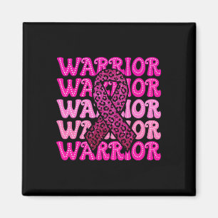 Breast Cancer Awareness Warrior Pink Ribbon Pink O Magnet
