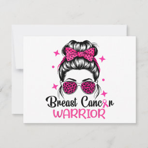 Breast Cancer Awareness Warrior Thank You Card